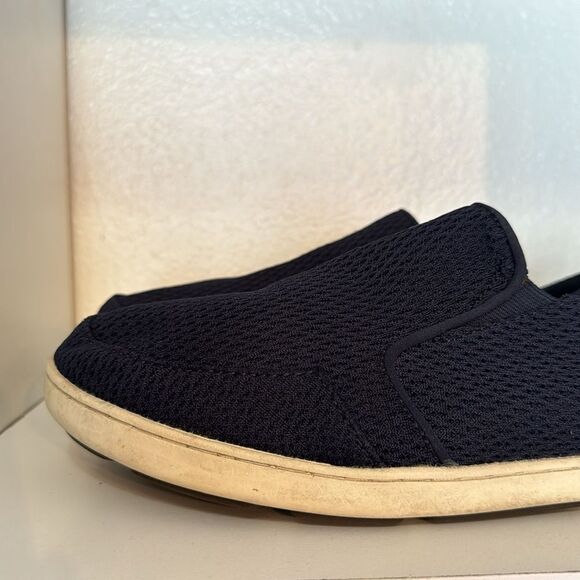 Olukai Nohea Mens Blue Comfort Mesh Slip On Loafer Boat Shoes - Picture 4 of 14